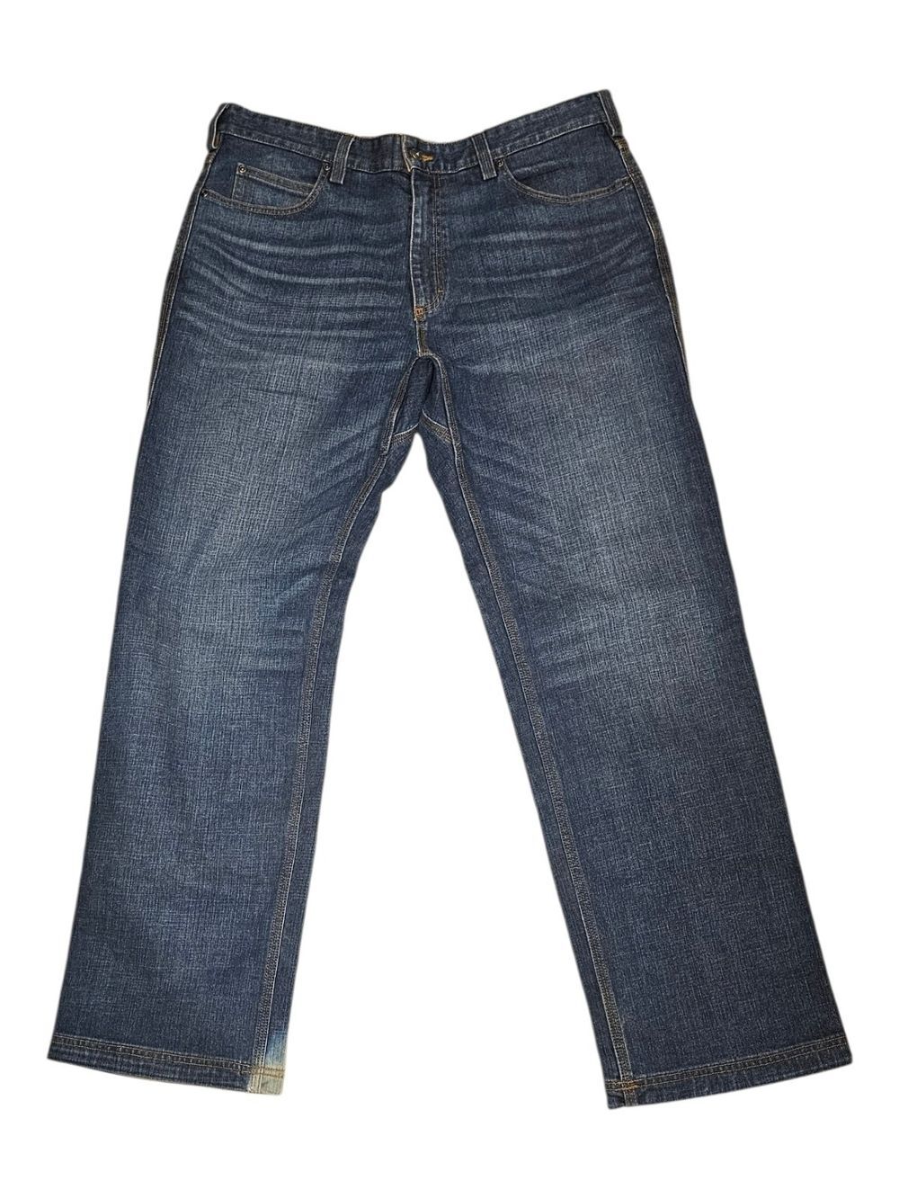 Duluth Trading Flex Ballroom Jeans Relaxed Fit 37x32 Stretch Denim